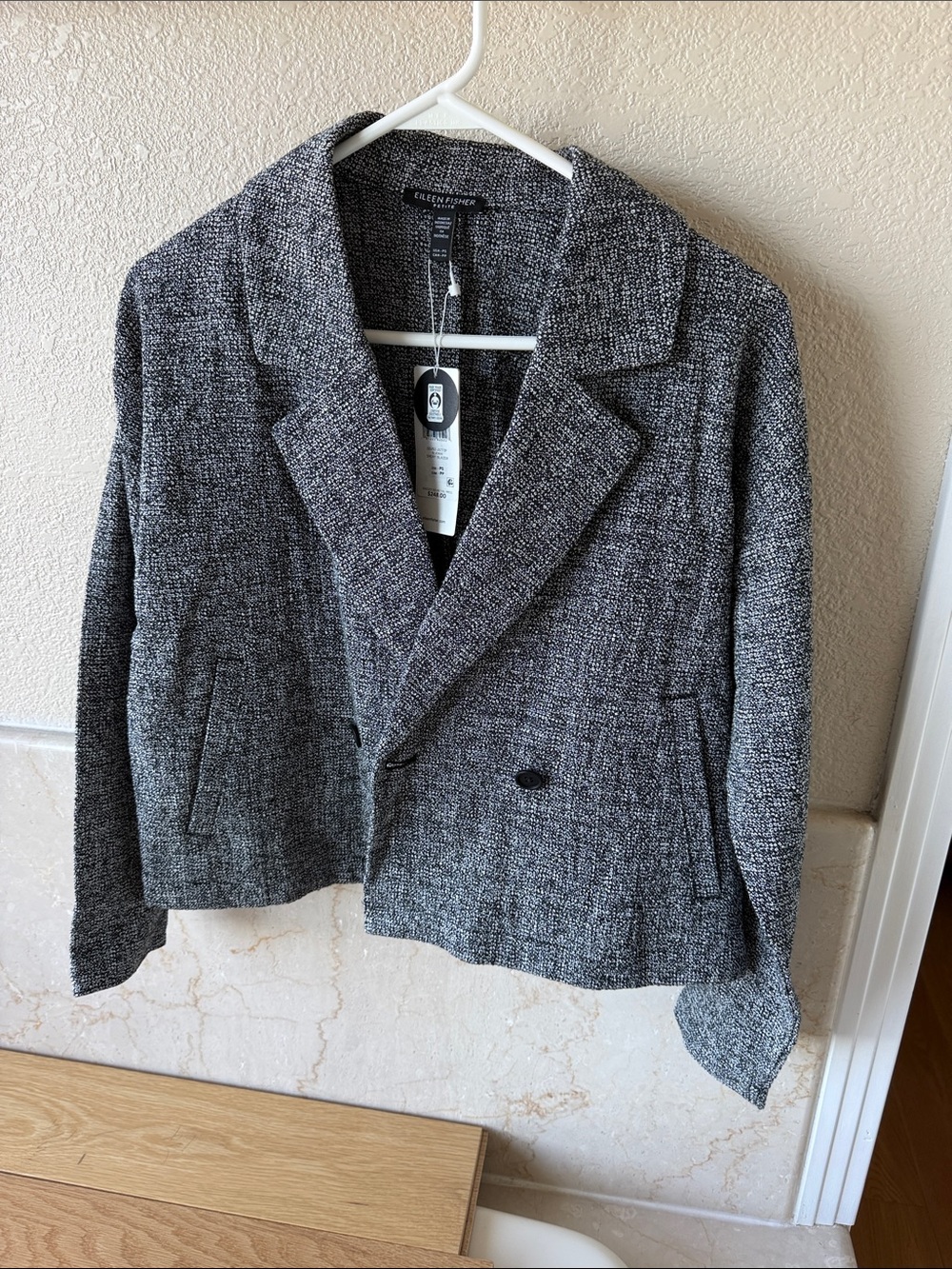 New Eileen Fisher Organic Cotton Blazer jacket